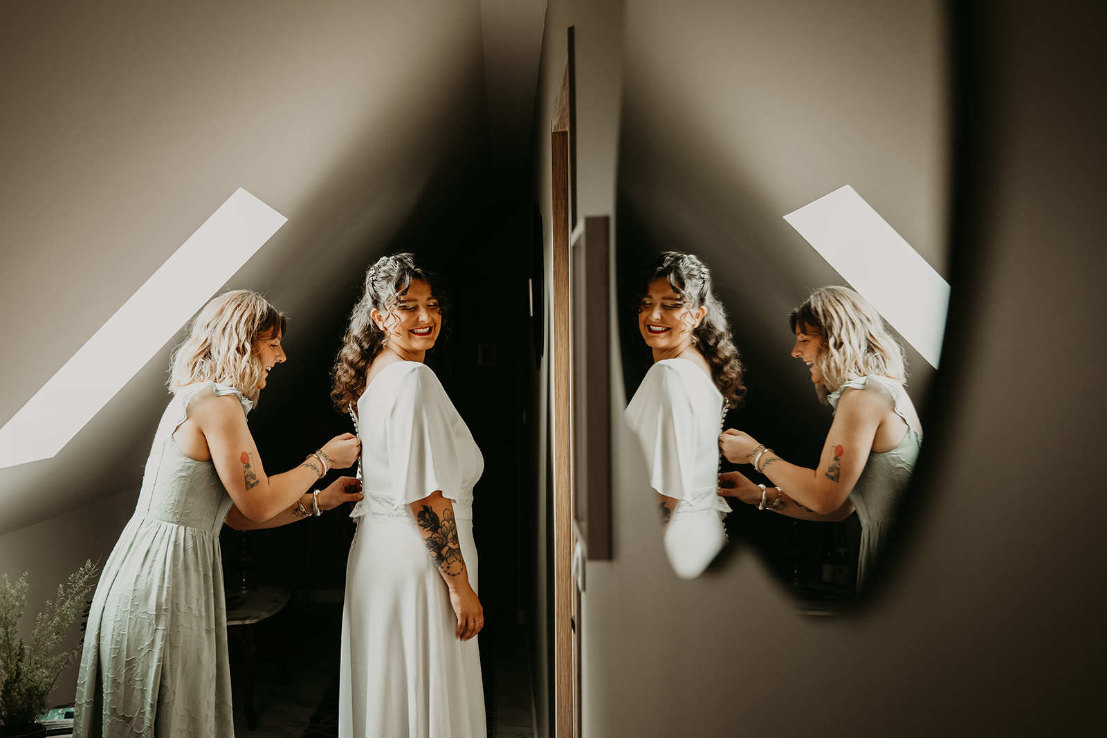 Robe de mariée en crêpe de viscose 